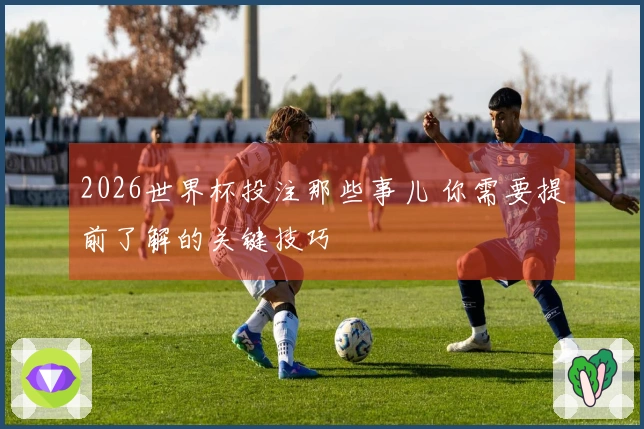 2026世界杯投注那些事儿 你需要提前了解的关键技巧